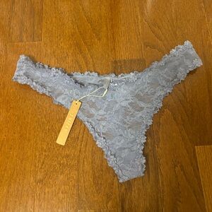 NWT Skims blue lace thong - wifey rhinestone XXL